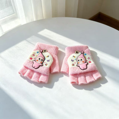 Niedliche Cartoon-Themen-Fingerlose Handschuhe Brehn