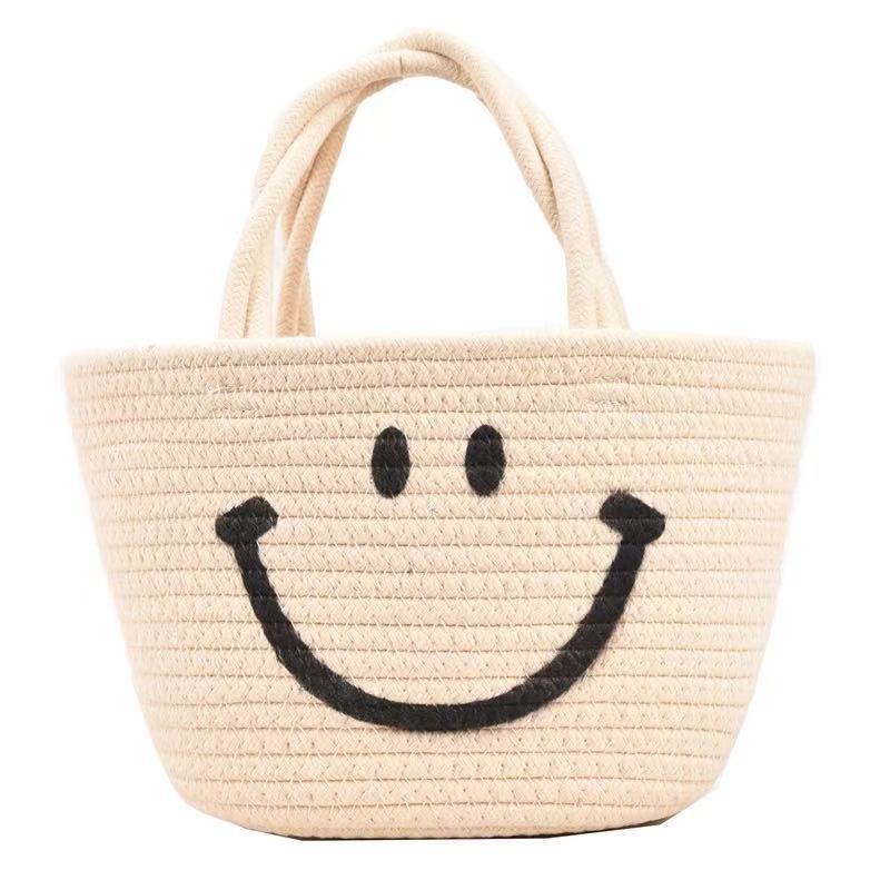 Damen Handtasche mit fröhlichem Smiley-Motiv Brehn