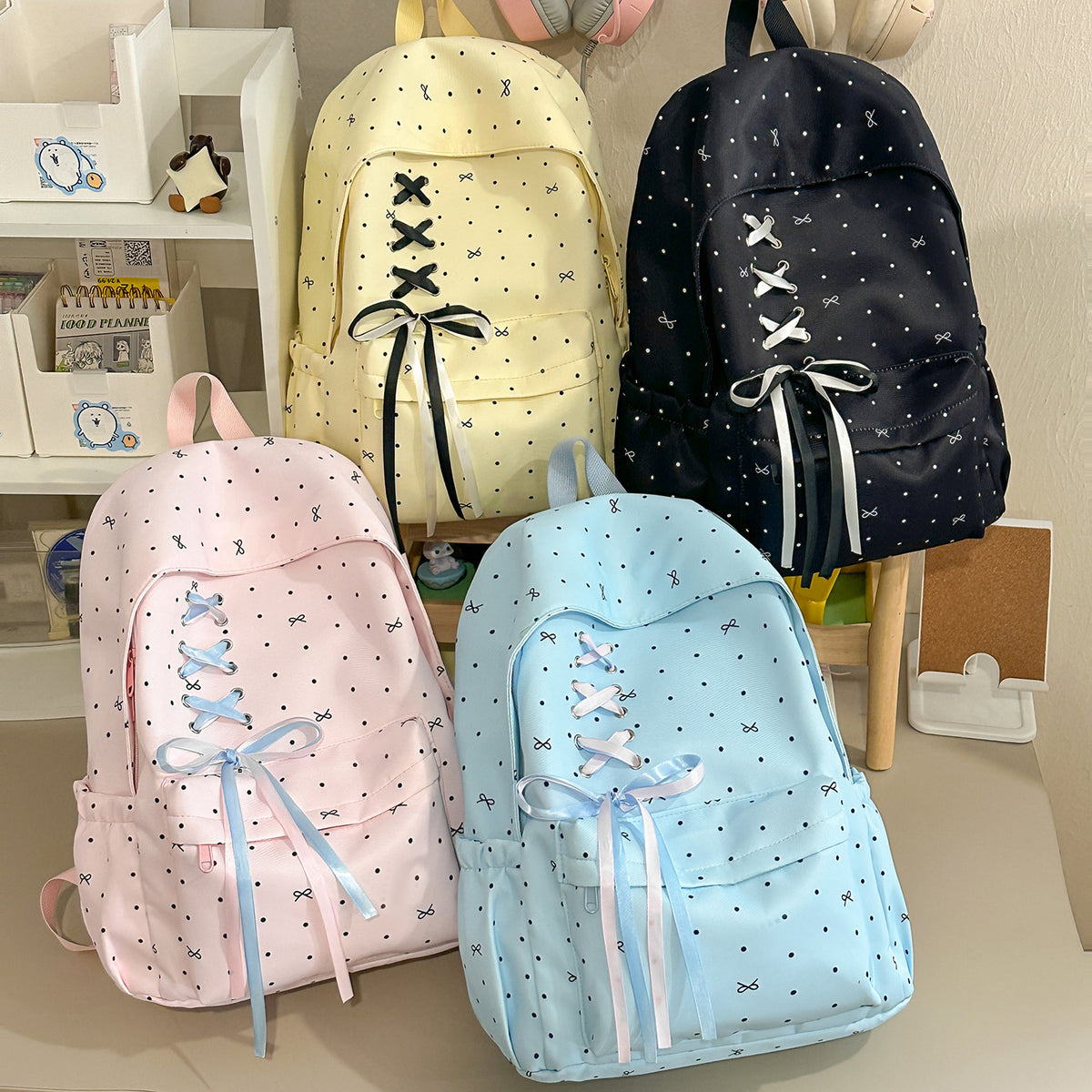 Stylische Schnürverschluss verzierten Rucksack Brehn
