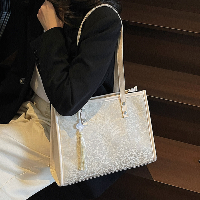 Elegante strukturierte Tragetasche