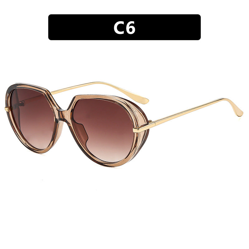 Damen Cat-Eye Sonnenbrille mit blendfreiem UV-Schutz und luxuriösem Metallrahmen Brehn