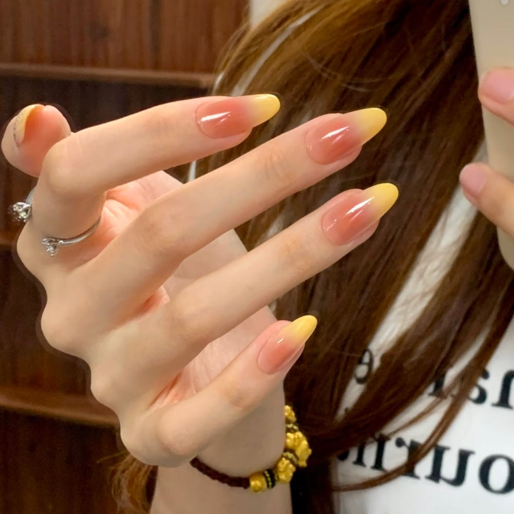 Ombre Press-On Nägel mit glänzendem Finish Brehn