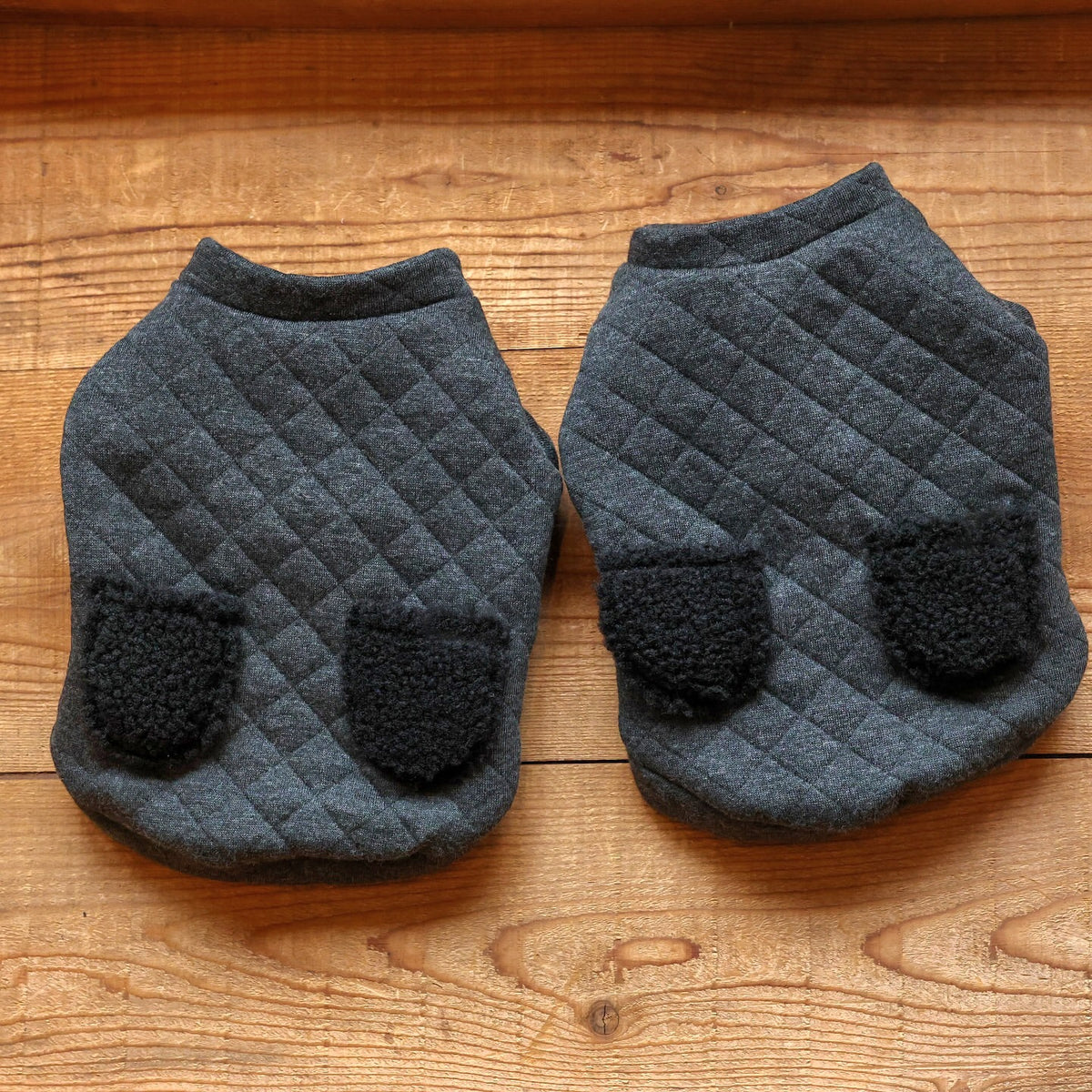 Gepolsterte Sherpa-Taschenhunde-Pullover-Weste