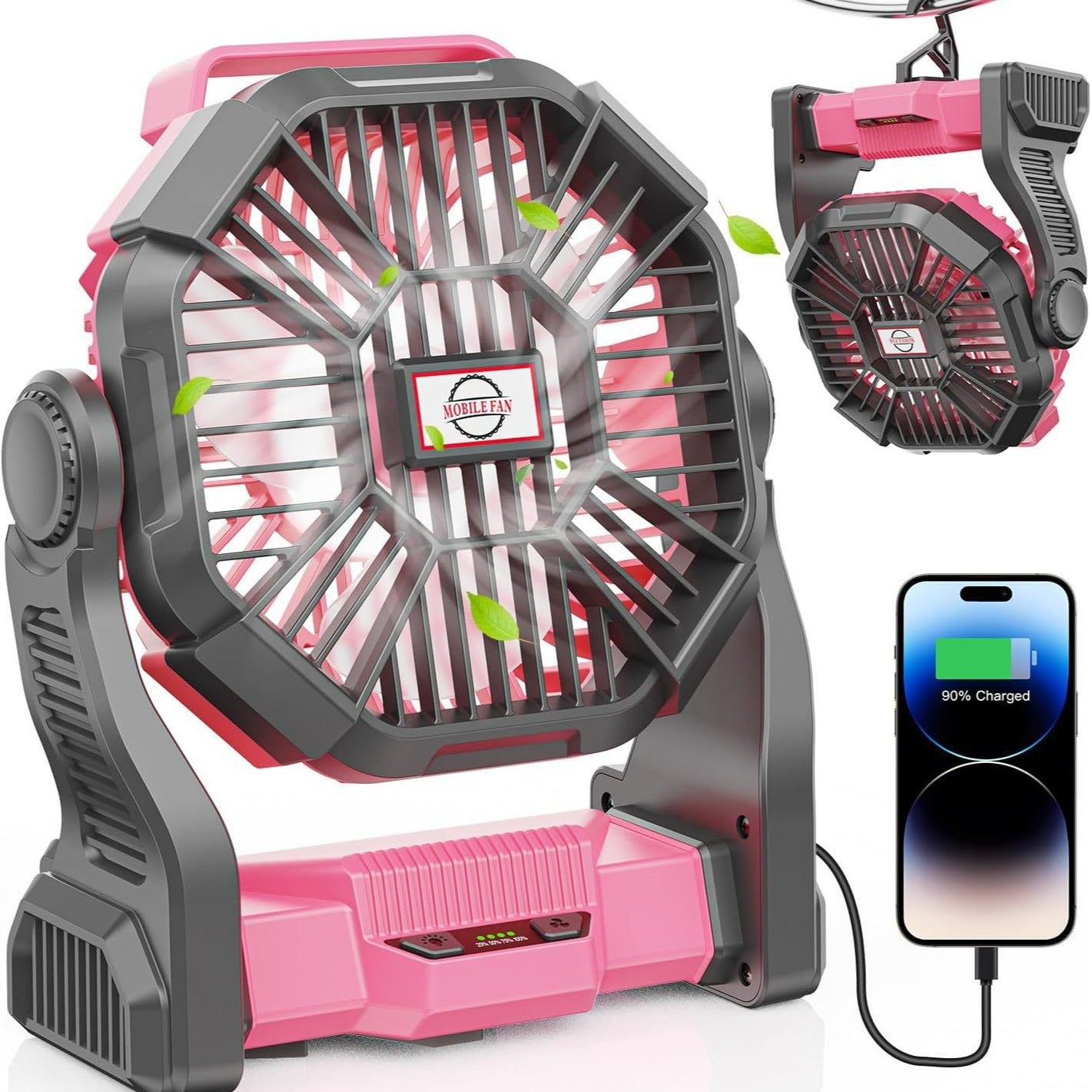 Unisex Tragbarer Hochleistungsventilator mit verstellbarem Stand Brehn