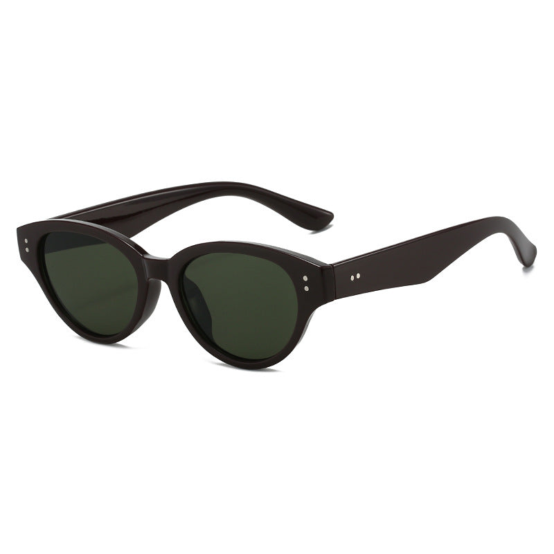 Damen Cat-Eye Sonnenbrille mit retro-inspirierter Rahmenstruktur Brehn