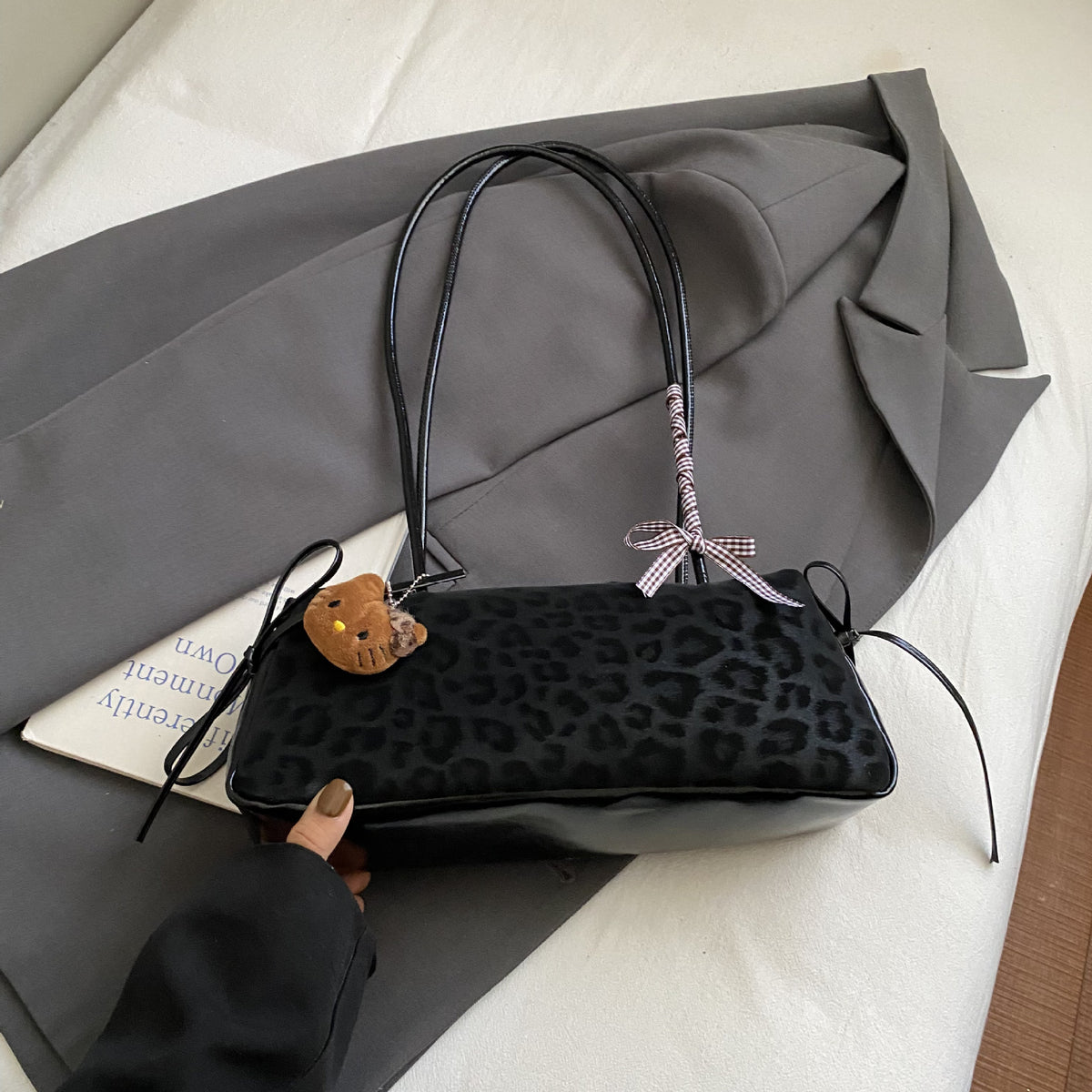 Leopardprint-Handtasche