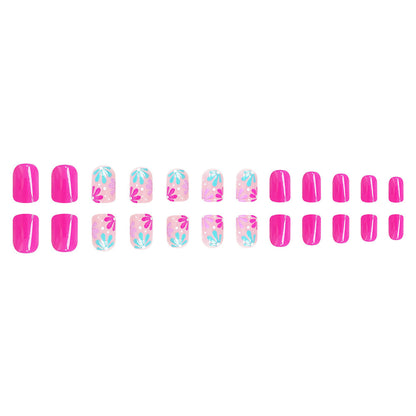 Künstlerisches Florales Gel-Nageldesign Brehn
