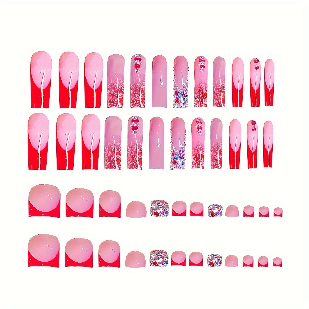 Dekorative Glam Nagelkunst Brehn