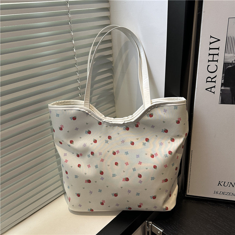 Blumenmuster Einkaufs-Totetasche Brehn