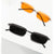 Damen stilvolle Rechteck-Sonnenbrille mit hochwertigem Metallrahmen Brehn