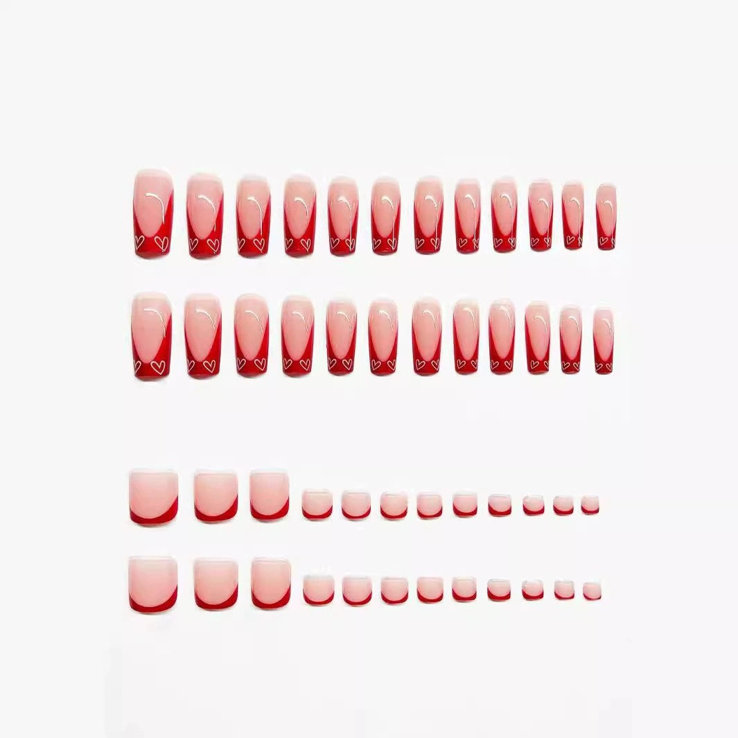 Elegante Double-Tip Press-On Nagelset Brehn