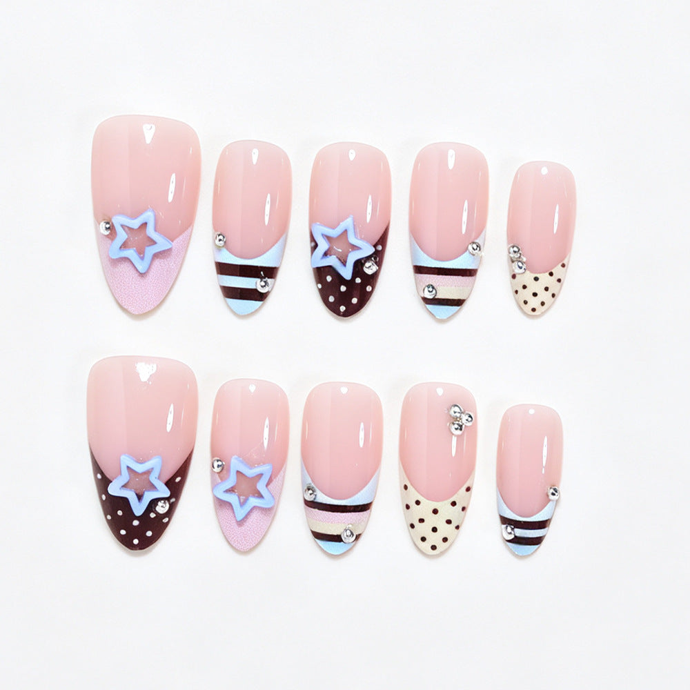 Kreatives Dekoratives Press-On Nagelkunst Set Brehn