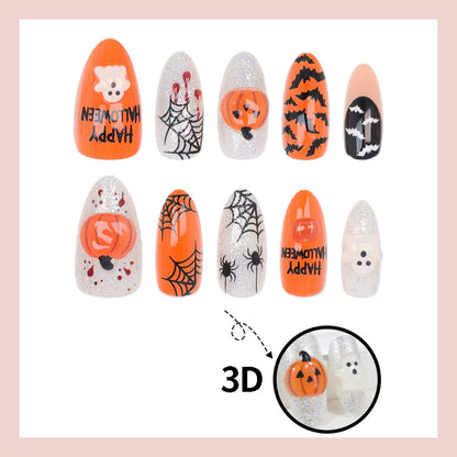 Kunstnagelset mit Halloween-Motiven Brehn 1787560980