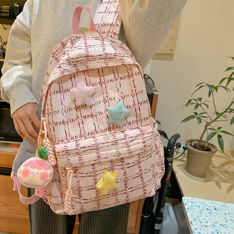 Süßer mit Sternen verzierter Rucksack