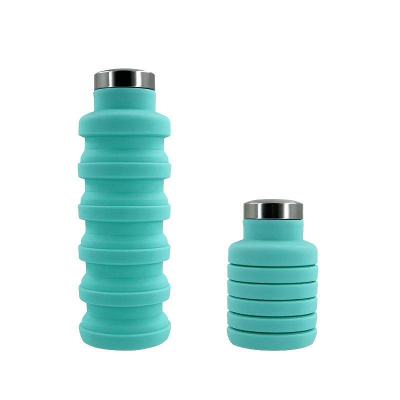 Damen flexible Silikon-Trinkflasche mit integrierter Klappfunktion Brehn