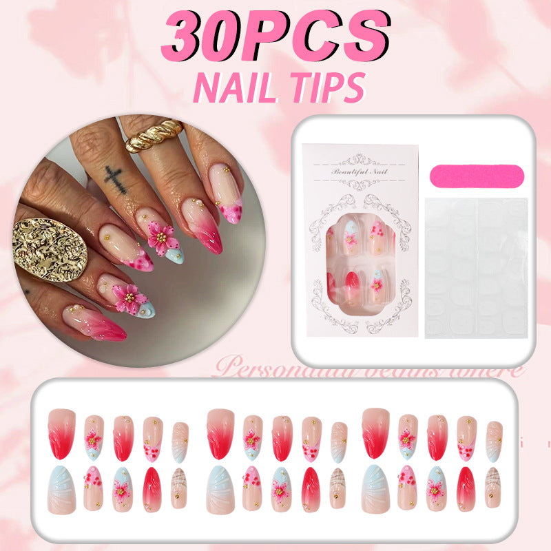 Floral Design Acryl Nagelspitzen Set Brehn