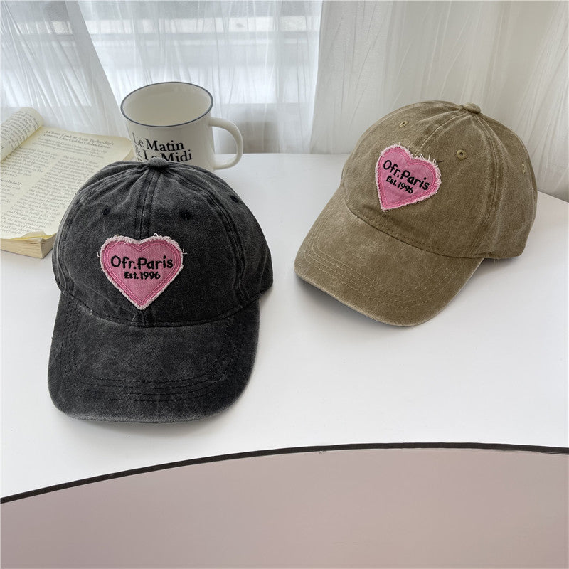 Damen Vintage-inspiriertes besticktes Baseballcap Brehn