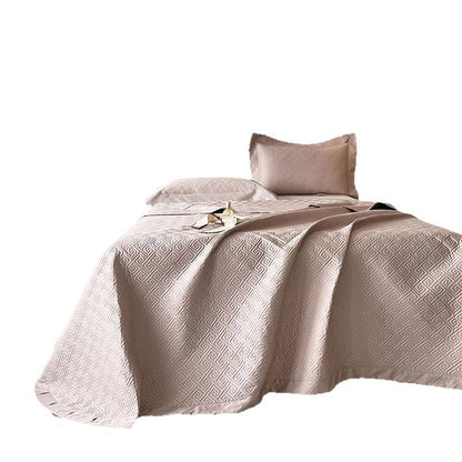 Geplüschte Jacquard-Bettüberwurf-Set mit passenden Kopfkissenbezügen