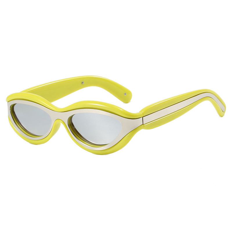 Damen stilvolle Sonnenbrille mit modischem Schwung Brehn
