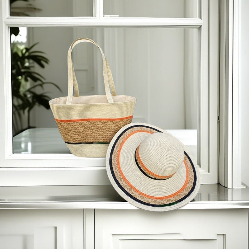 Strandtasche mit Bunten Streifen Brehn