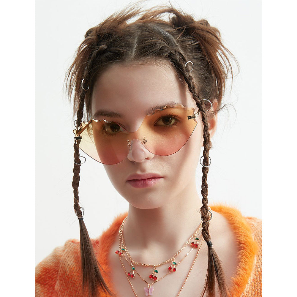 Damen Sonnenbrille mit einzigartigem Wellen-Design Brehn