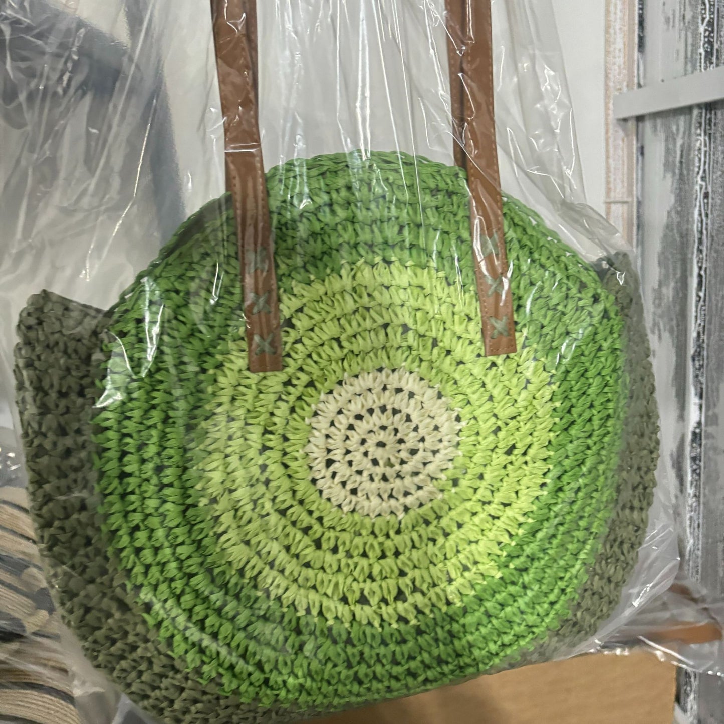 Trendige Basttasche Brehn