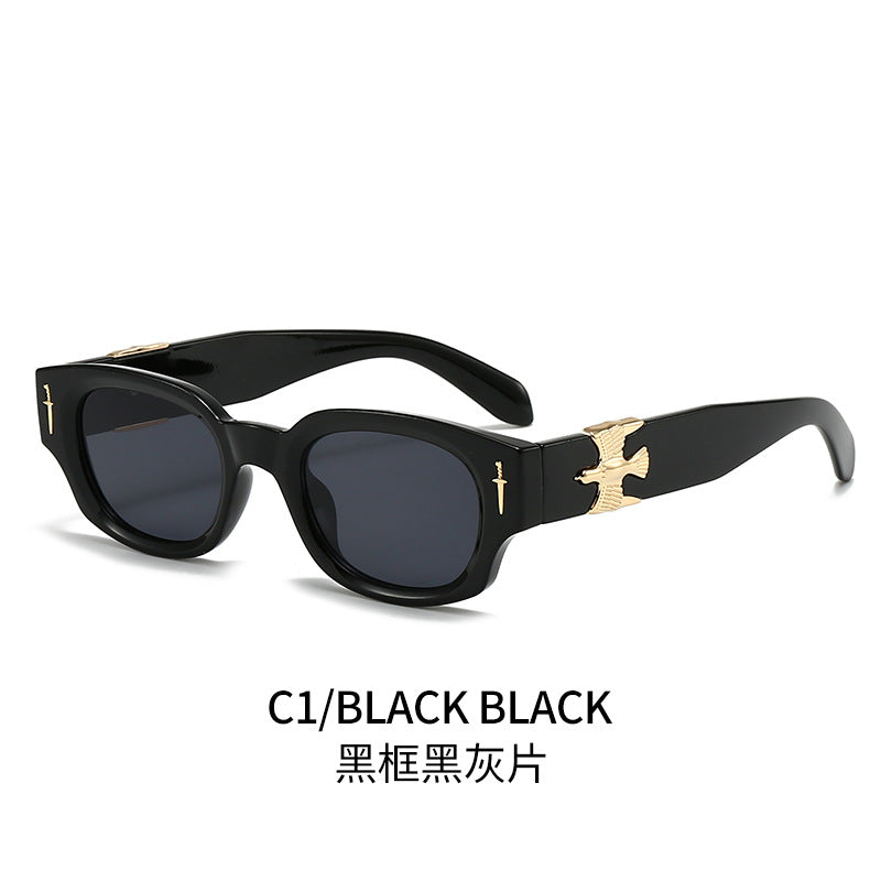 Damen Modische Sonnenbrille im exklusiven Schildpatt-Design mit eleganten metallischen Akzenten Brehn