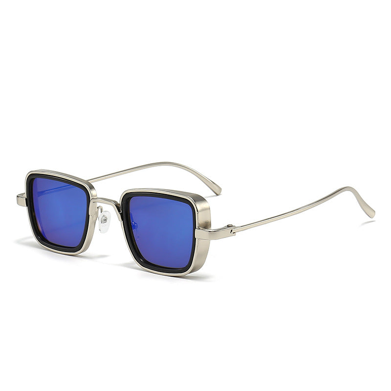 Damen stilvolle quadratische Sonnenbrille mit elegantem Metallrahmen Brehn