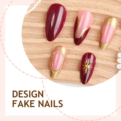 Kunstnageldesign Set mit luxuriösem Glamour Brehn