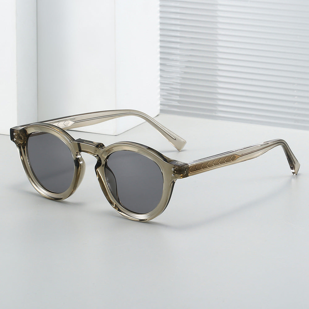 Damen modische Sonnenbrille im stilvollen runden Design von Brehn