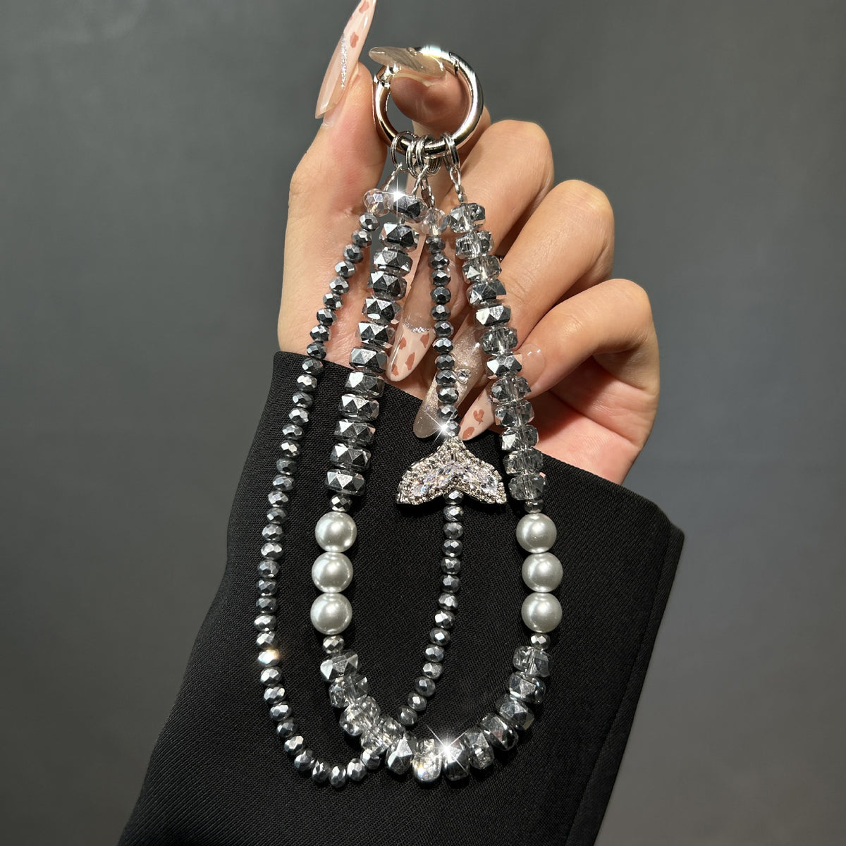 Elegante Perlen Charm Schlüsselanhänger Brehn 1790135859
