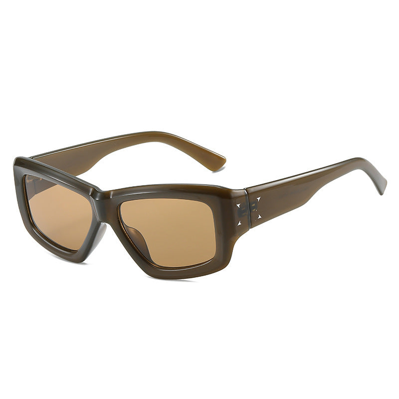 Modische Übergroße Winkelform Sonnenbrille Brehn