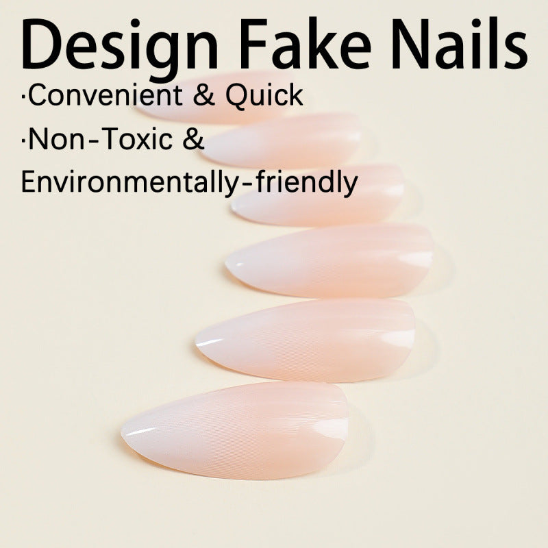 Elegante ovale Nagelkunst Brehn