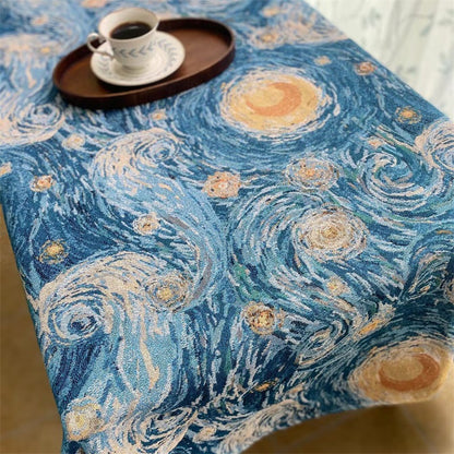 Künstlerische Sternennacht Wandteppich Decke