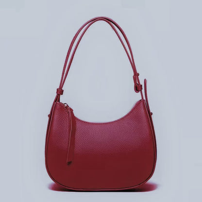 Stylische genarbte Leder-Hobo-Tasche Brehn