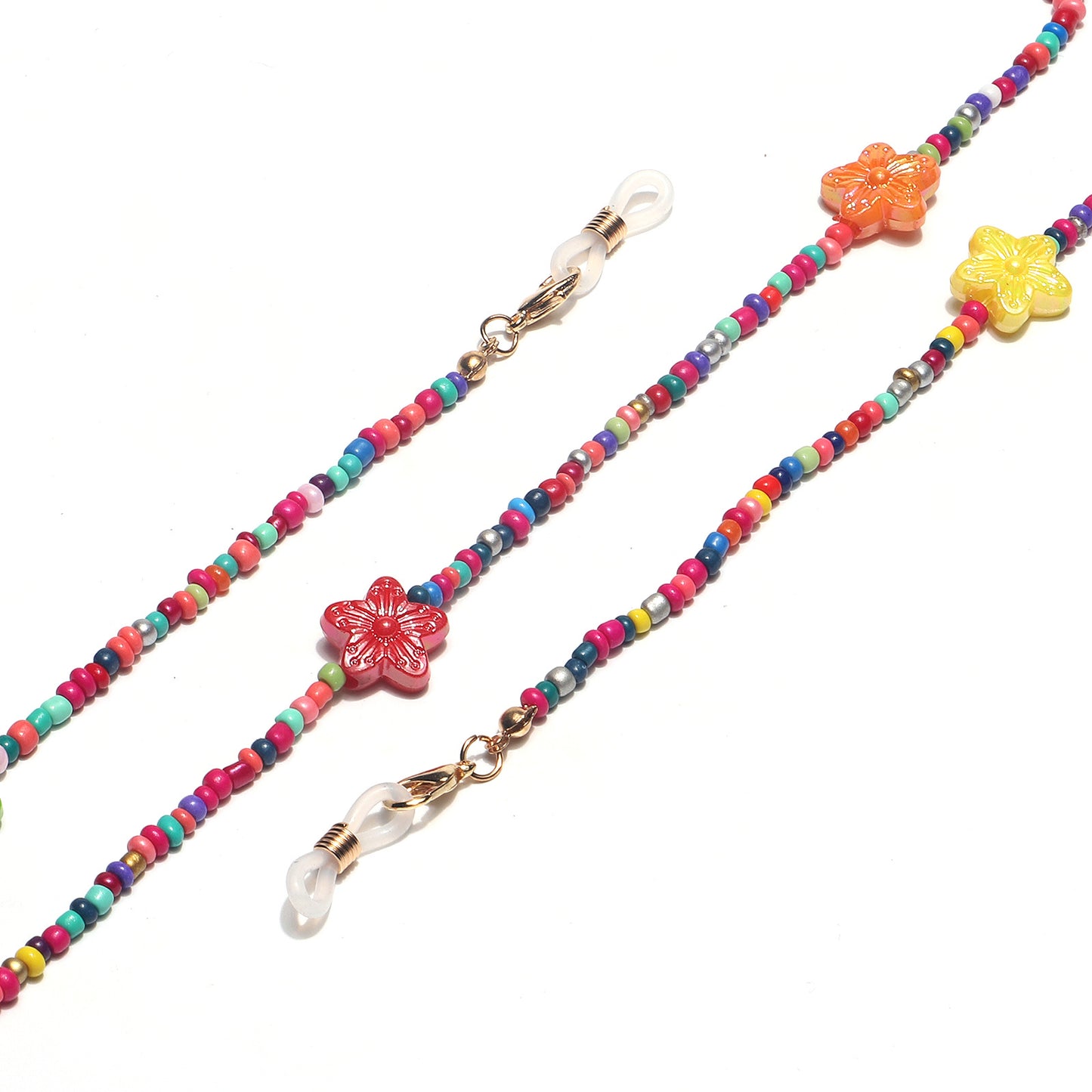 Bunter floraler Perlen-Brillenhalter Brehn