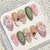 Künstlerisches Floral Design Press-On Nagel Set Brehn