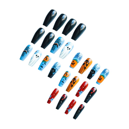 Halloween-Themen Künstlerische Press-On Nagelset Brehn