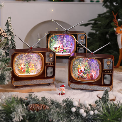 Nostalgische Weihnachts-TV Dekoration Brehn