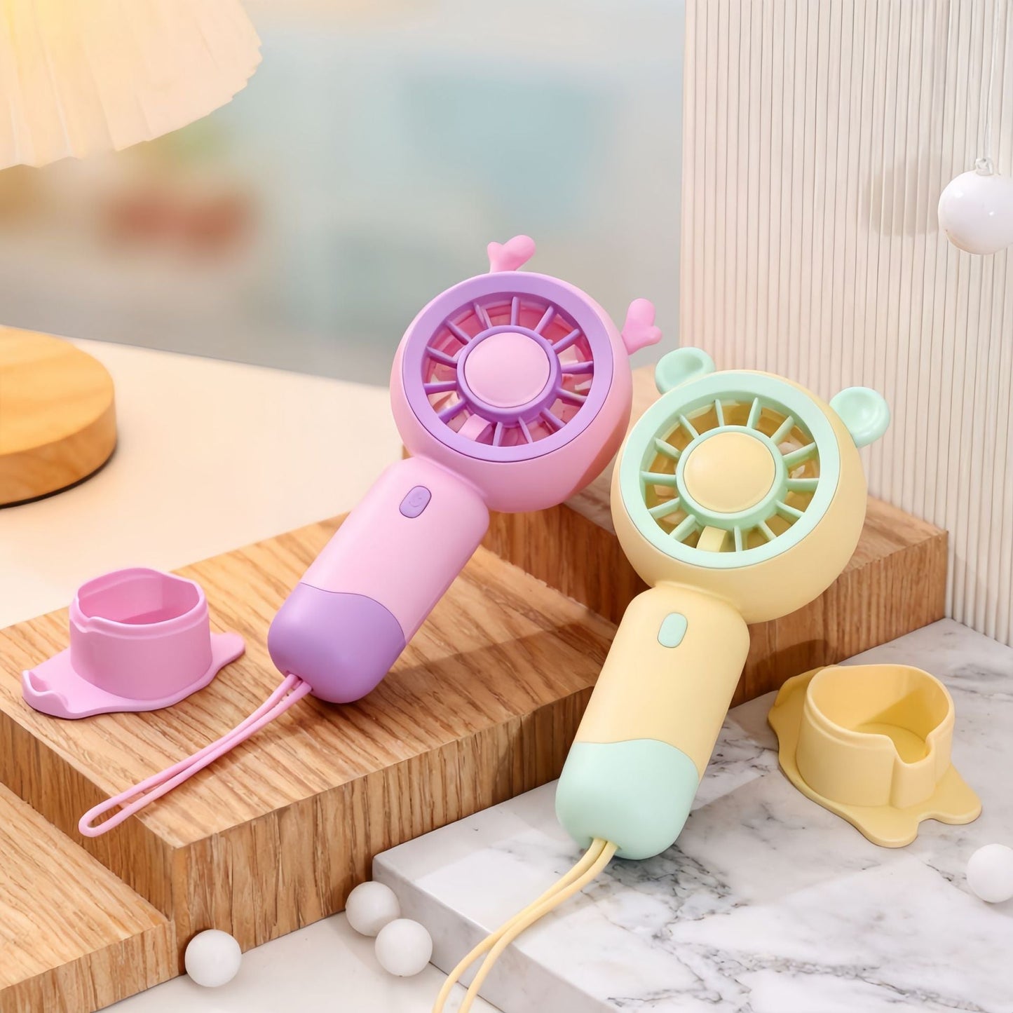 Damen Tragbarer Mini Handventilator mit Katzenohren Brehn