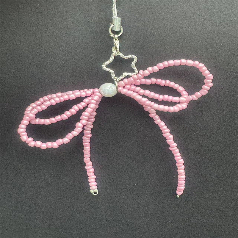 Dekorativer Perlen Schleifen Handy Charm Brehn