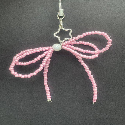 Dekorativer Perlen Schleifen Handy Charm Brehn
