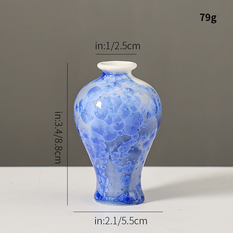 Elegante Blumenmuster Keramikvase
