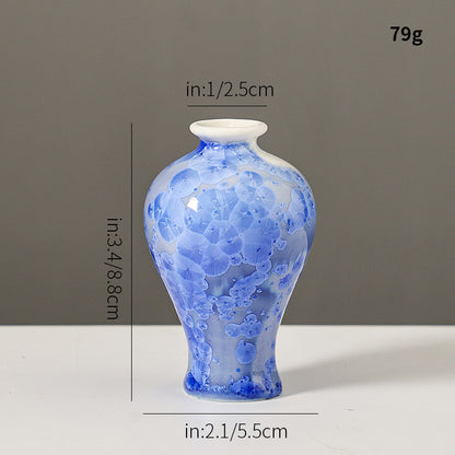 Elegante Blumenmuster Keramikvase
