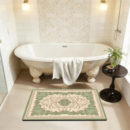 Elegante Vintage Blumen Badematte Brehn 1788245864