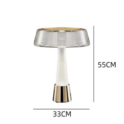 Zeitgenössische Glastischlampe