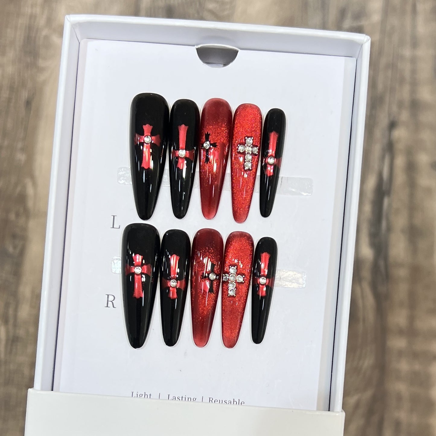 Glamouröser Stiletto Press-On Nagelset Brehn