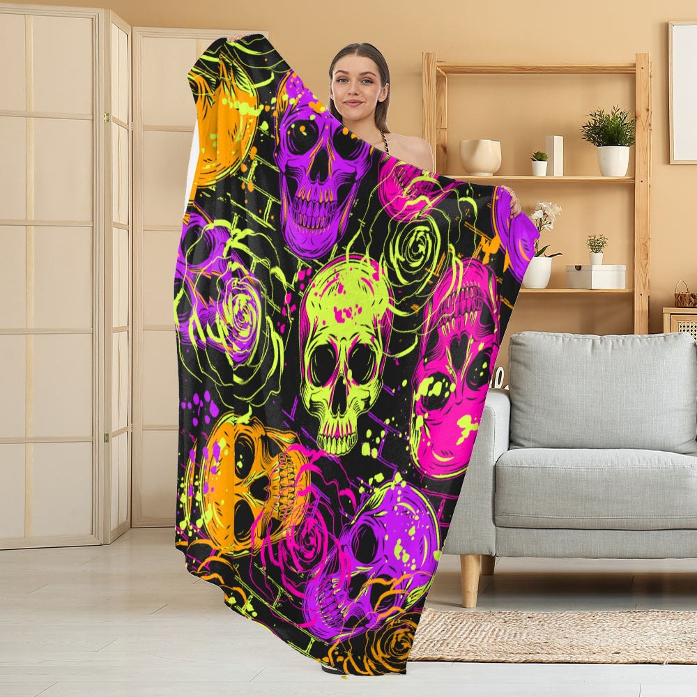 Gemütliche Halloween-Themen Fleece Decke