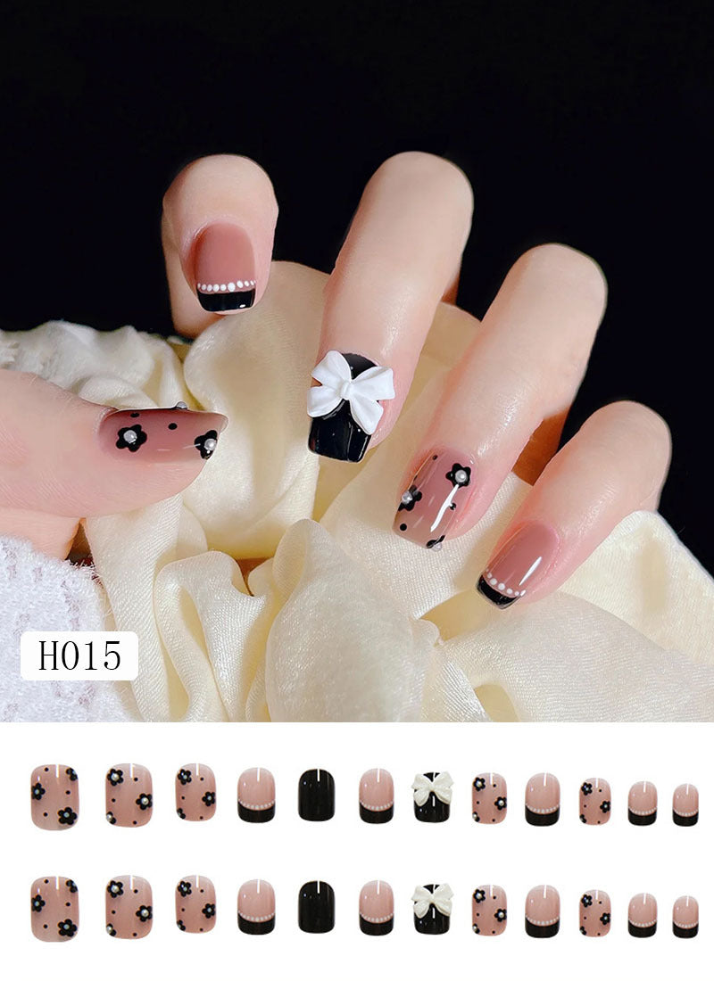 Künstliche Nagelspitzen mit Schleifen-Design Brehn