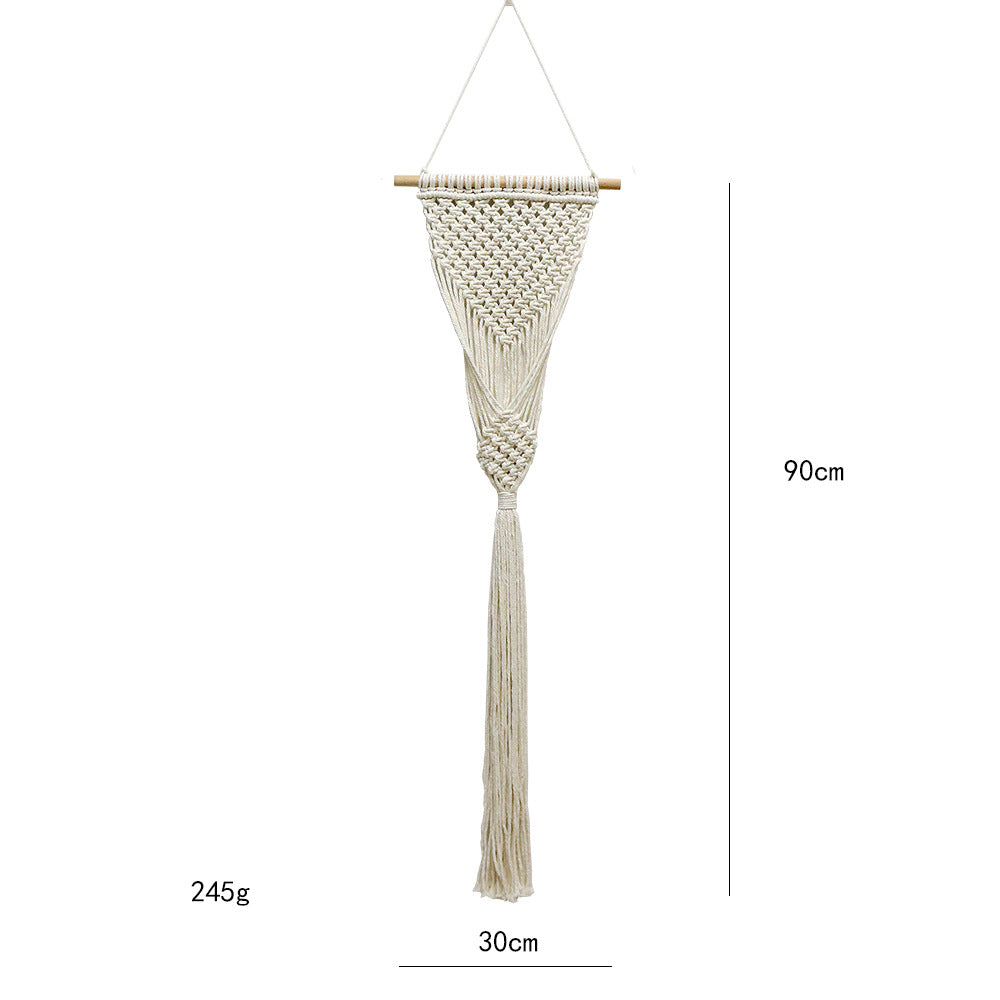 Dekorative Makramee-Wandbehang mit künstlerischem Design